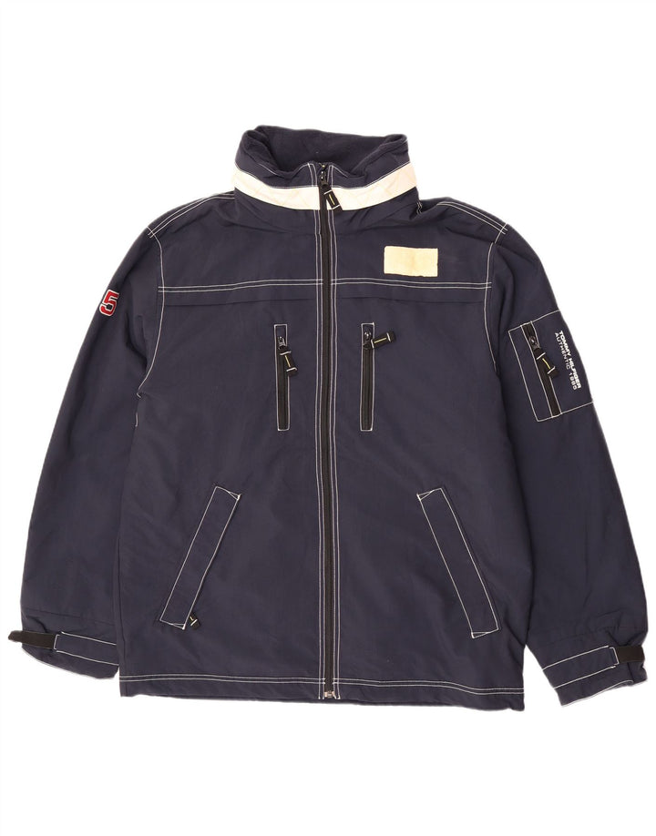 Tommy Hilfiger Herre Hættevindjakke UK 40 Large Navy Blue
