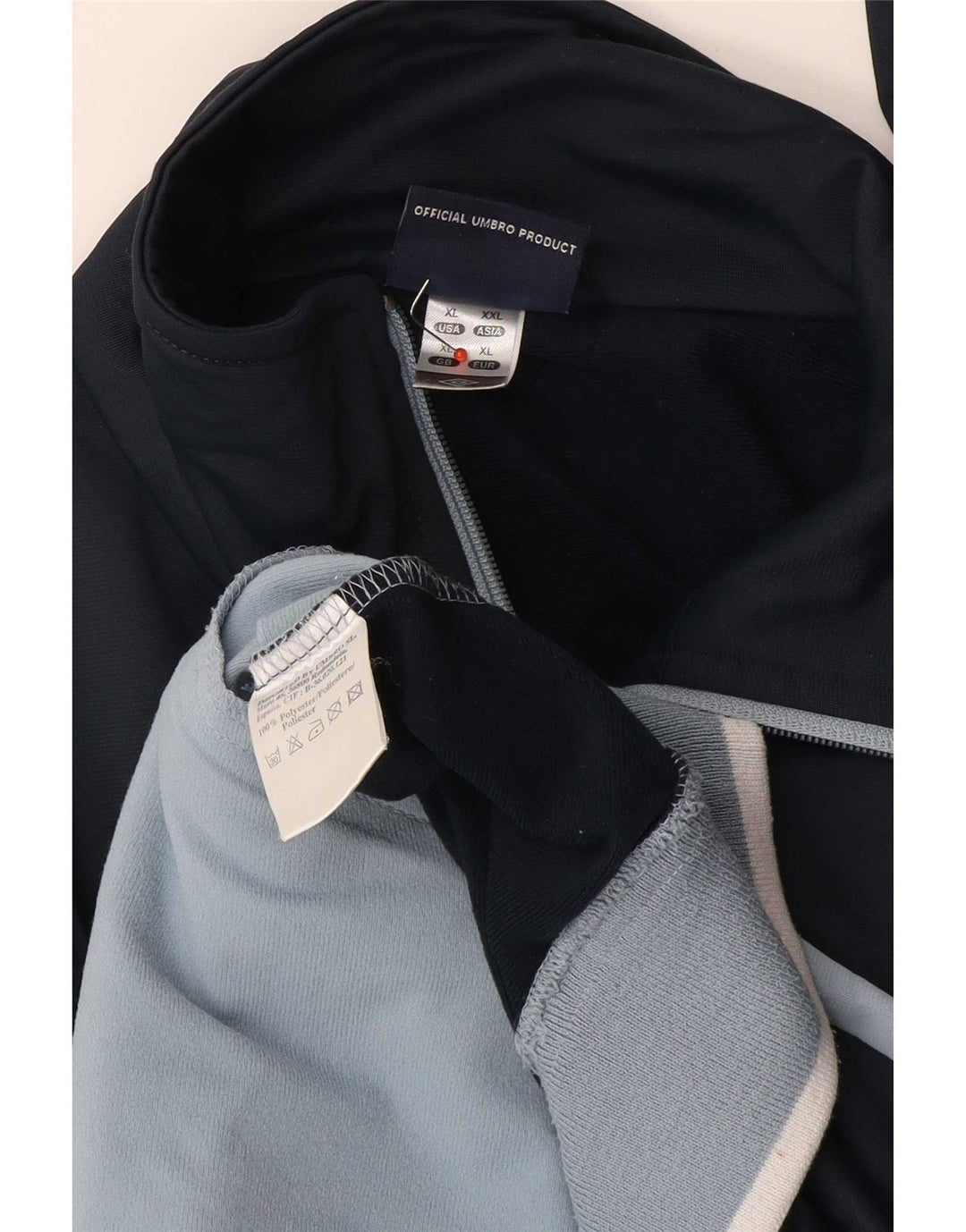 Umbro træningsdragt topjakke til kvinder UK 18 XL Marineblå Colourblock Polyester