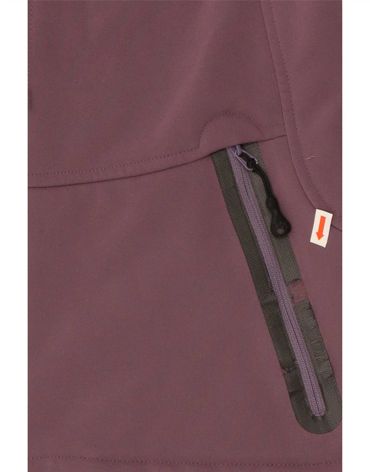 Jack Wolfskin Dame Windbreaker Jacket UK 8 Small Purple Polyester