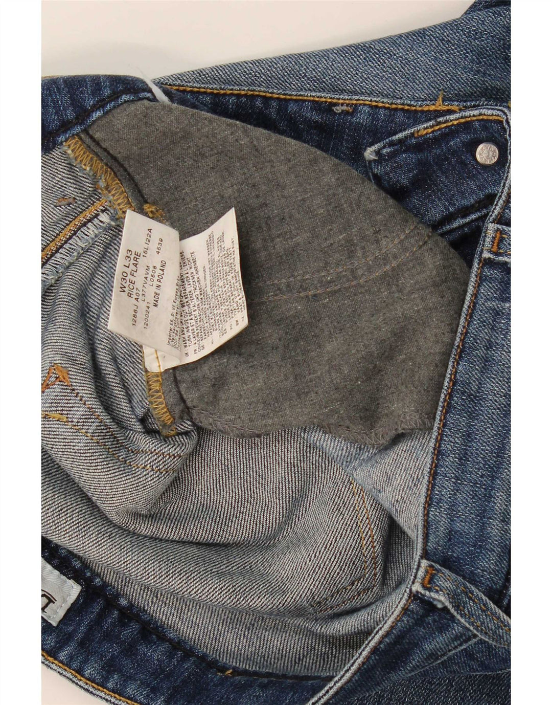 Lee Dame Rice Flared Jeans W30 L33 Blå Bomuld