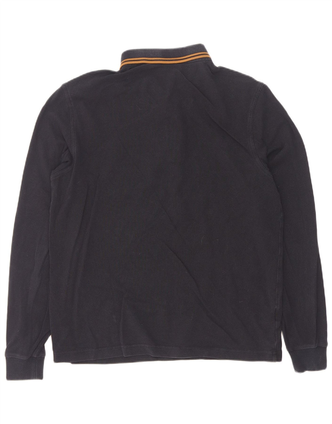 Fred Perry Langærmet herre poloshirt Medium marineblå stribet bomuld
