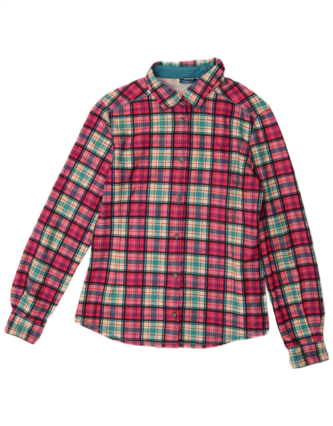 BRUGI Dame Flanell Shirt UK 14 Large Pink Check