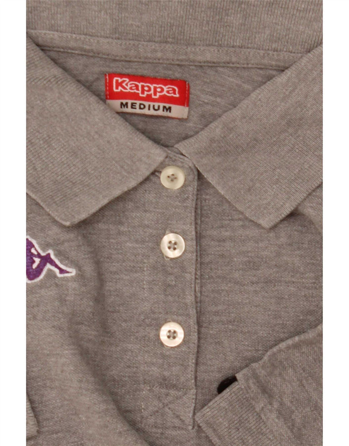 Kappa Dame Polo Shirt UK 12 Medium Grå