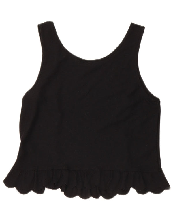 Topshop Damevest Top UK 8 Lille Sort Polyester