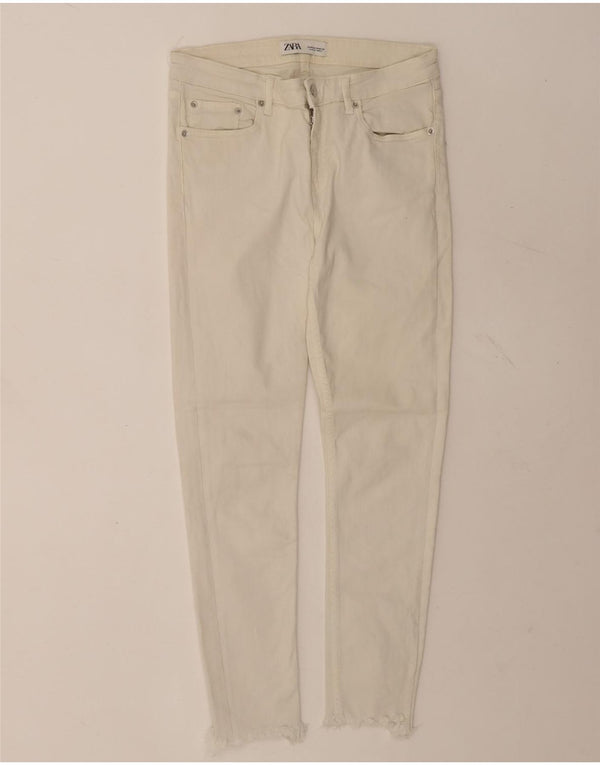 Zara Womens Skinny Jeans EU 40 Medium W30 L25 White Cotton