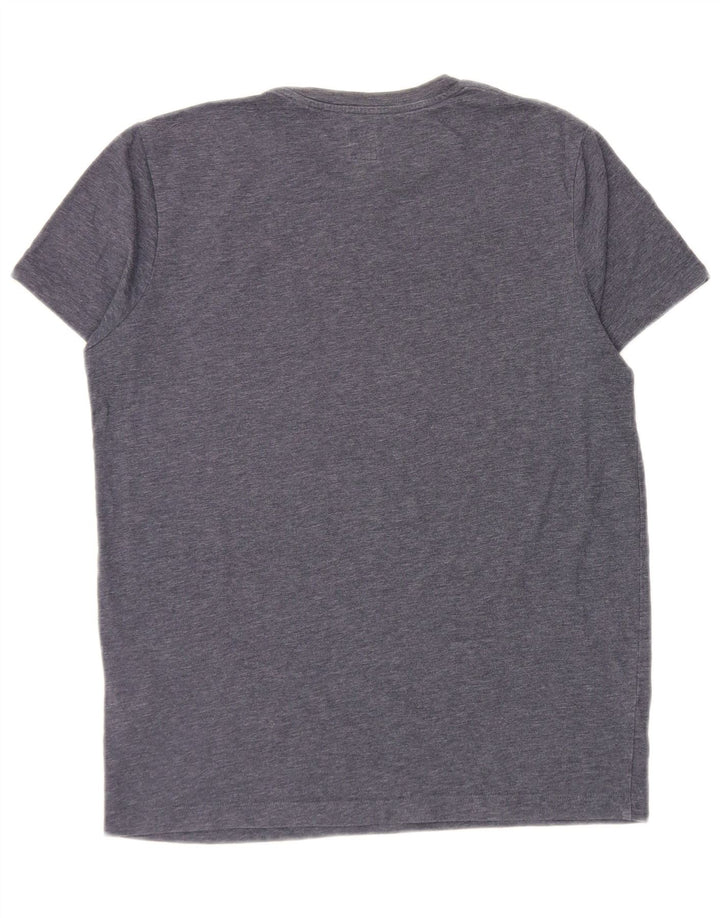 Jack Wills Herre T-shirt Top Medium Marineblå Flecked Bomuld