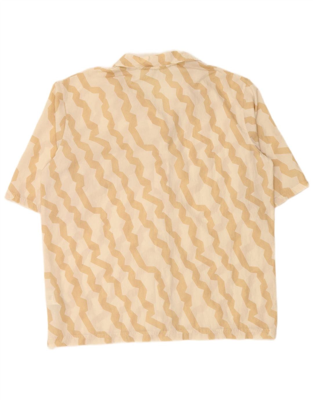 REEBOK Womens Oversized Shirt Blouse UK 12/14 Medium Beige Striped