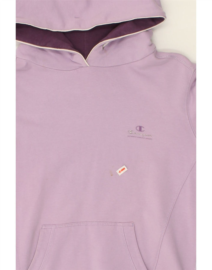 CHAMPION Womens Heritage Classics Hoodie Jumper UK 14 Medium Purple Vintage Champion and Second-Hand Champion from Messina Hembry 
