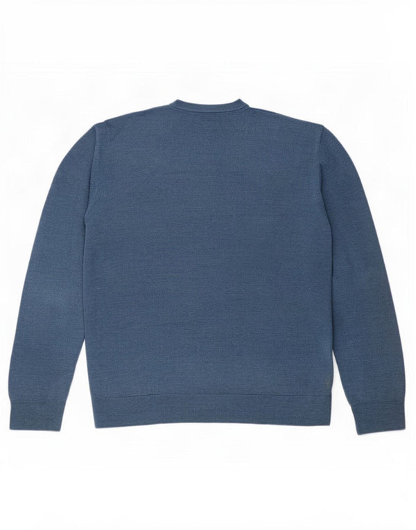 Marks & Spencer Herre V-hals sweater 2XL Blå Akryl