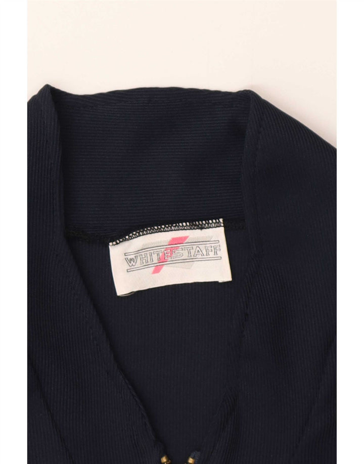 White Stuff Dame Langærmet A-Line Kjole UK 12 Medium Navy Blue