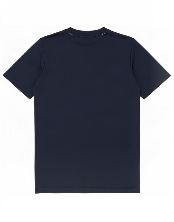 Adidas Boys T-Shirt Top 15-16 år Navy Blue Colourblock Polyester