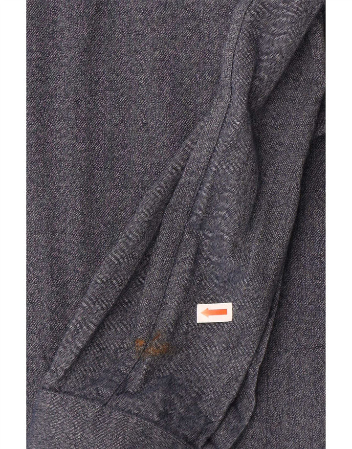Reiss herre Slim Fit skjorte medium marineblå bomuld