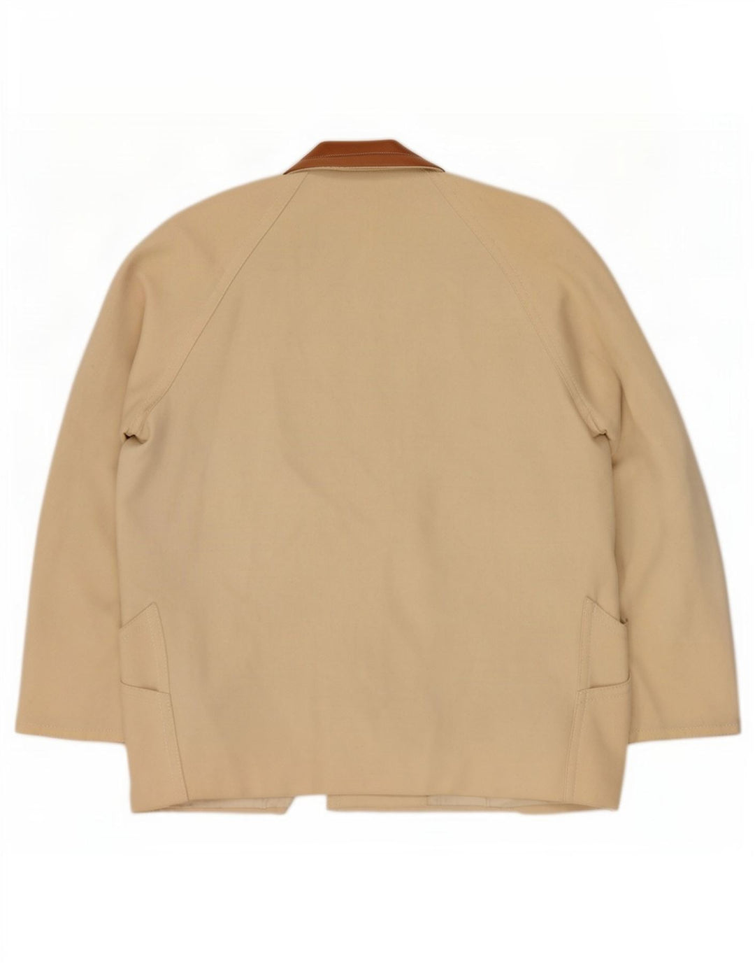 Max Mara Dame Dobbeltradet Blazer Jacket UK 12 Medium Off White