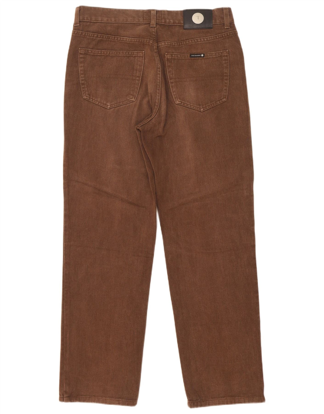 Trussardi Straight Jeans til mænd W33 L30 brun bomuld