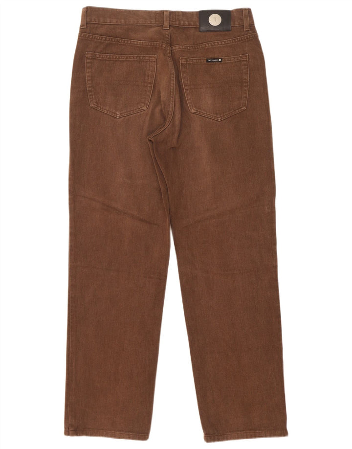 Trussardi Straight Jeans til mænd W33 L30 brun bomuld