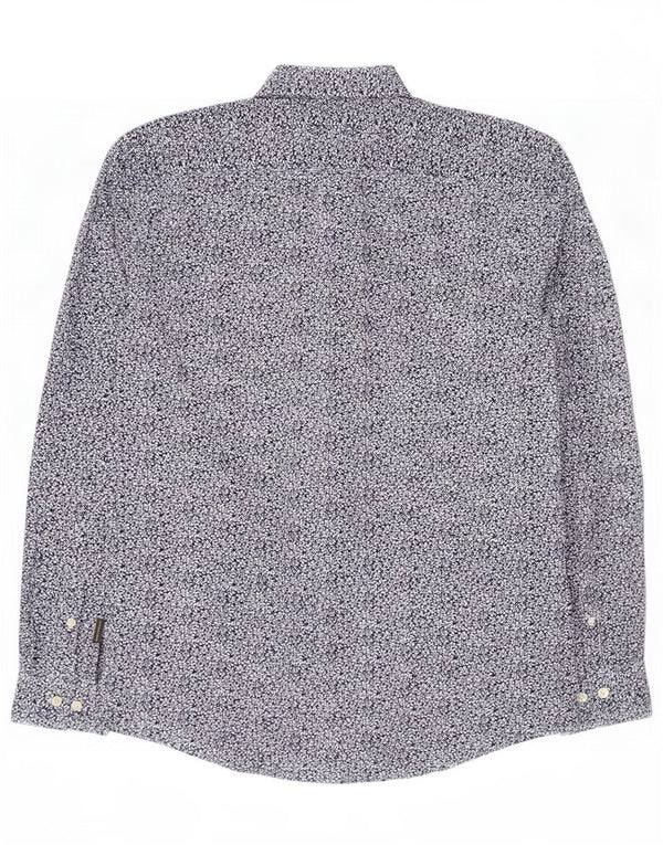 French Connection Herreskjorte Medium Blue Floral Bomuld