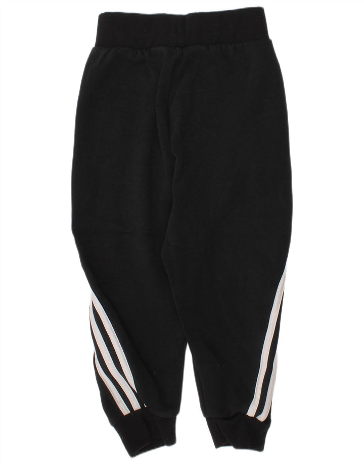 ADIDAS Boys Tracksuit Trousers Joggers 5-6 Years  Black