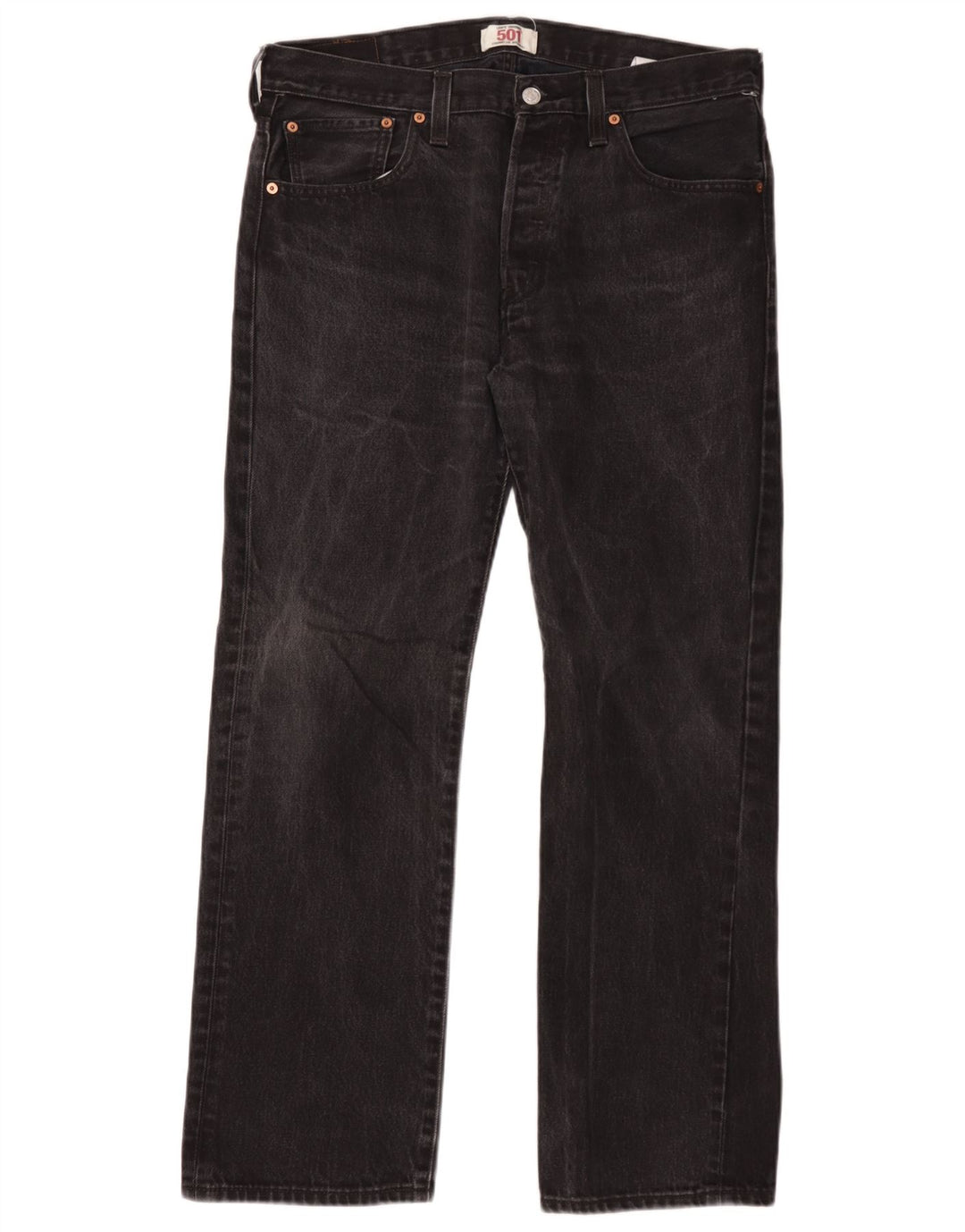 Levi's Herre 501 lige jeans W34 L30 sort bomuld