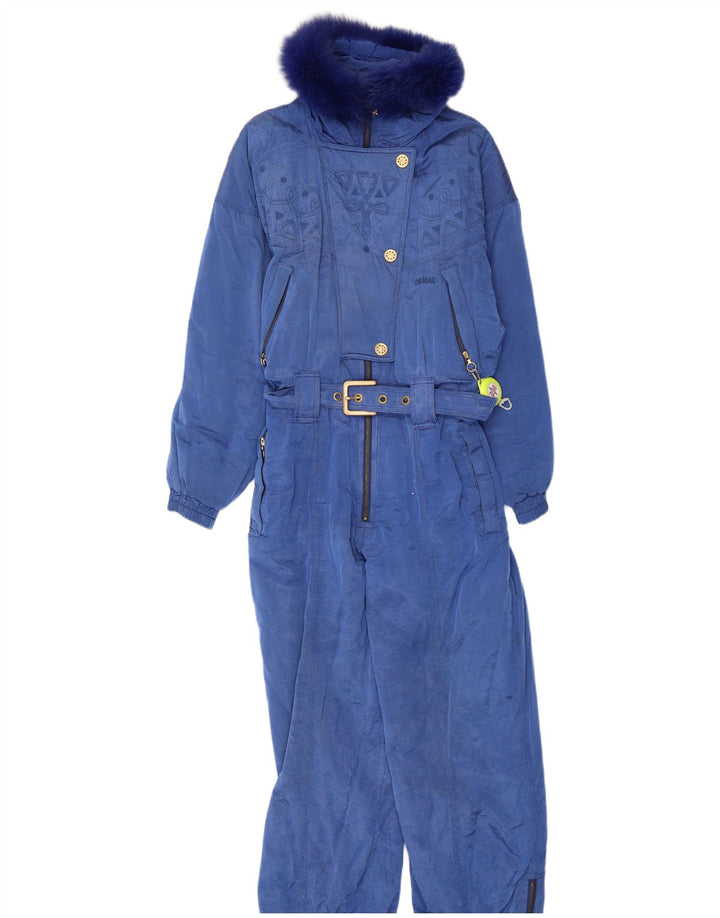 Colmar Dame Ski Jumpsuit IT 46 Stor Blå Geometrisk