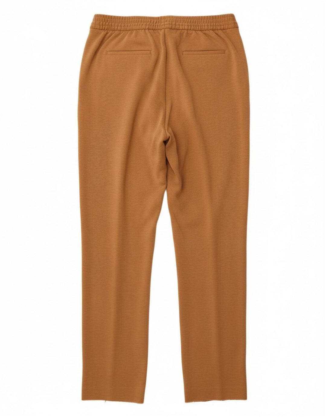 MARKS & SPENCER Womens Chino Trousers UK 14 Large W32 L29 Brown Polyester