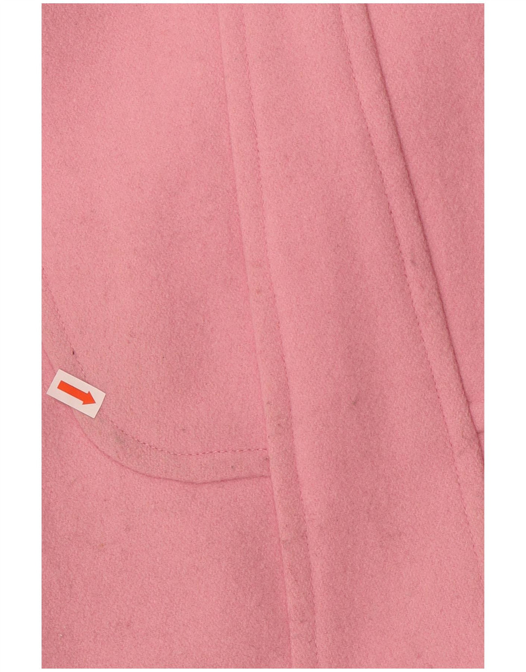 JACK WILLS Dame Dobbeltradet Frakke UK 8 Lille Pink Uld
