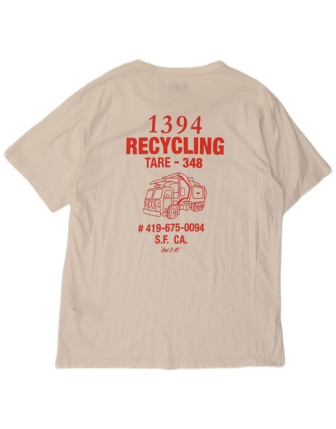 Levi's Herre grafisk T-shirt top XL hvid bomuld