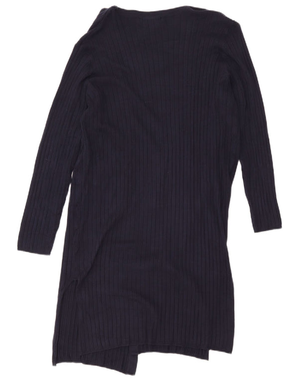 Marks & Spencer Dame Longline Cardigan Sweater UK 12 Medium Navy Blue