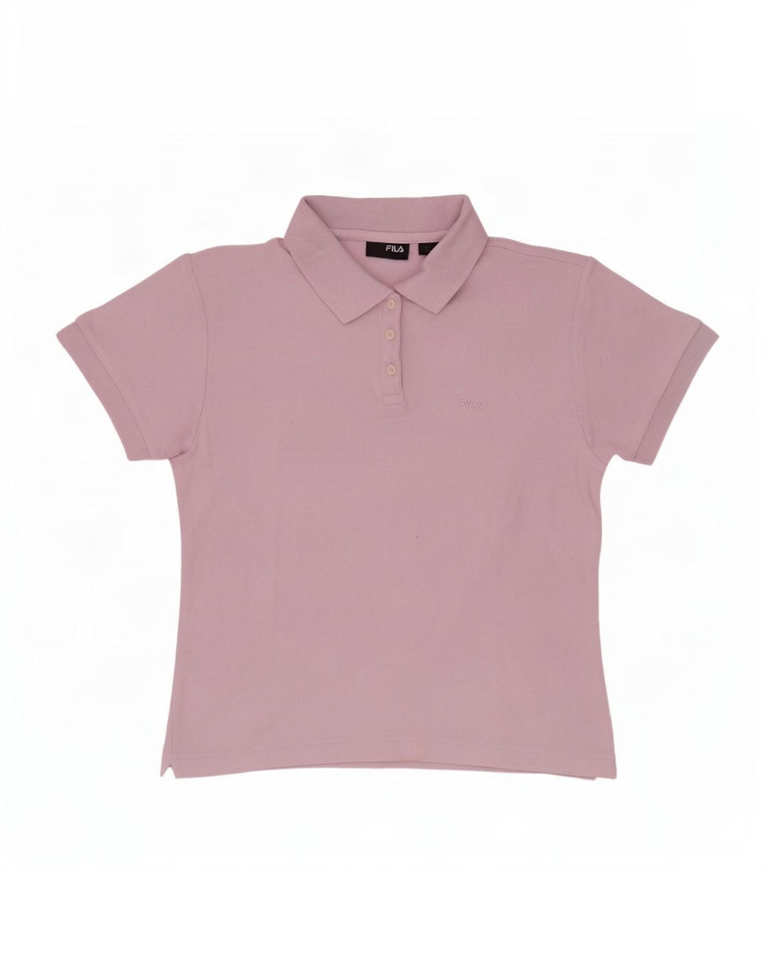 Fila Dame Polo Shirt UK 16 Large Pink Bomuld