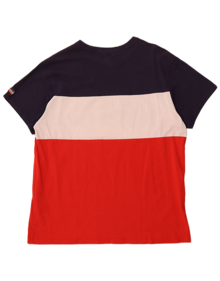 LEVI'S Herre grafisk T-shirt Top Stor flerfarvet Colourblock Bomuld