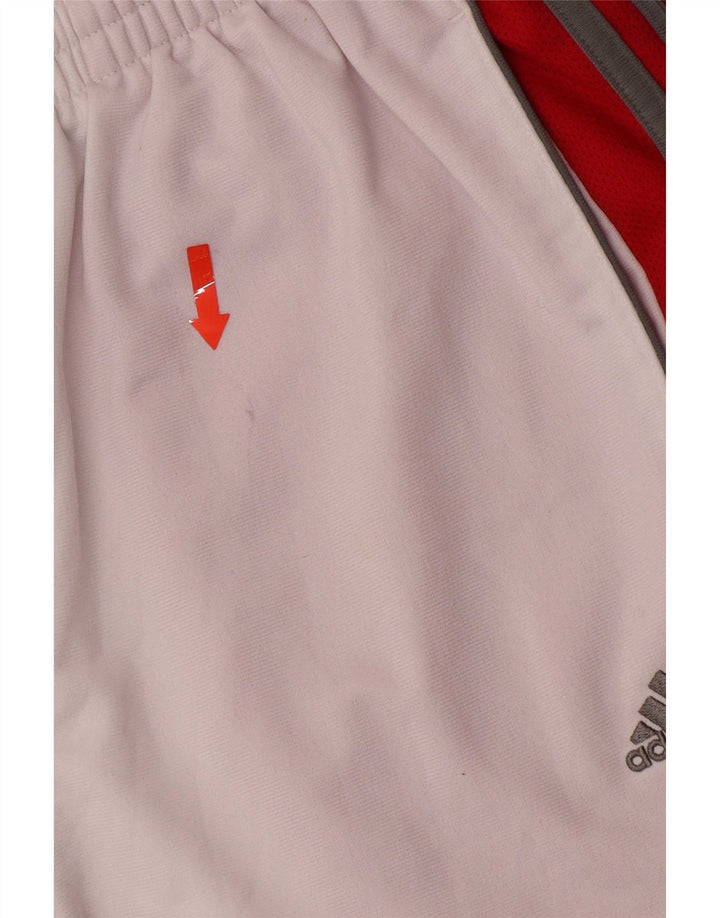 Adidas Træningsdragtsbukser til kvinder UK 8 Small White Colourblock Polyester