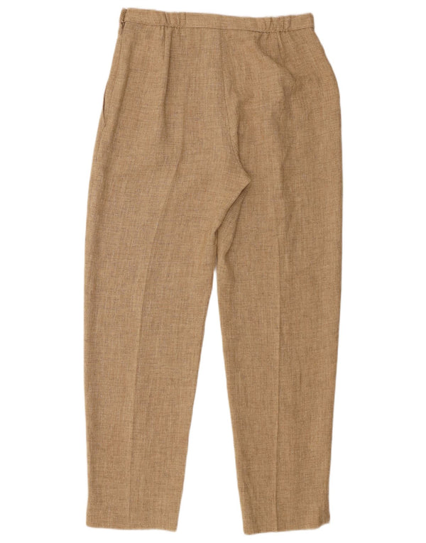 Marks & Spencer Dame Pegged Casual Bukser UK 12 Medium W30 L29 Beige