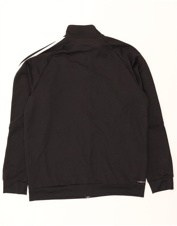 ADIDAS Mens Climalite Tracksuit Top Jacket UK 44/46 Large Black Polyester