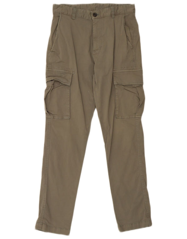 Zara Herre Slim Cargo Bukser EU 36 XS W29 L29 Khaki