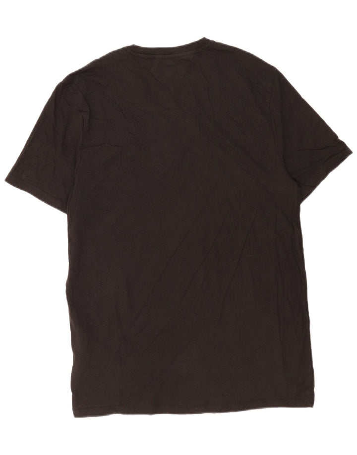 Tommy Hilfiger Herre T-Shirt Top Medium Sort Bomuld