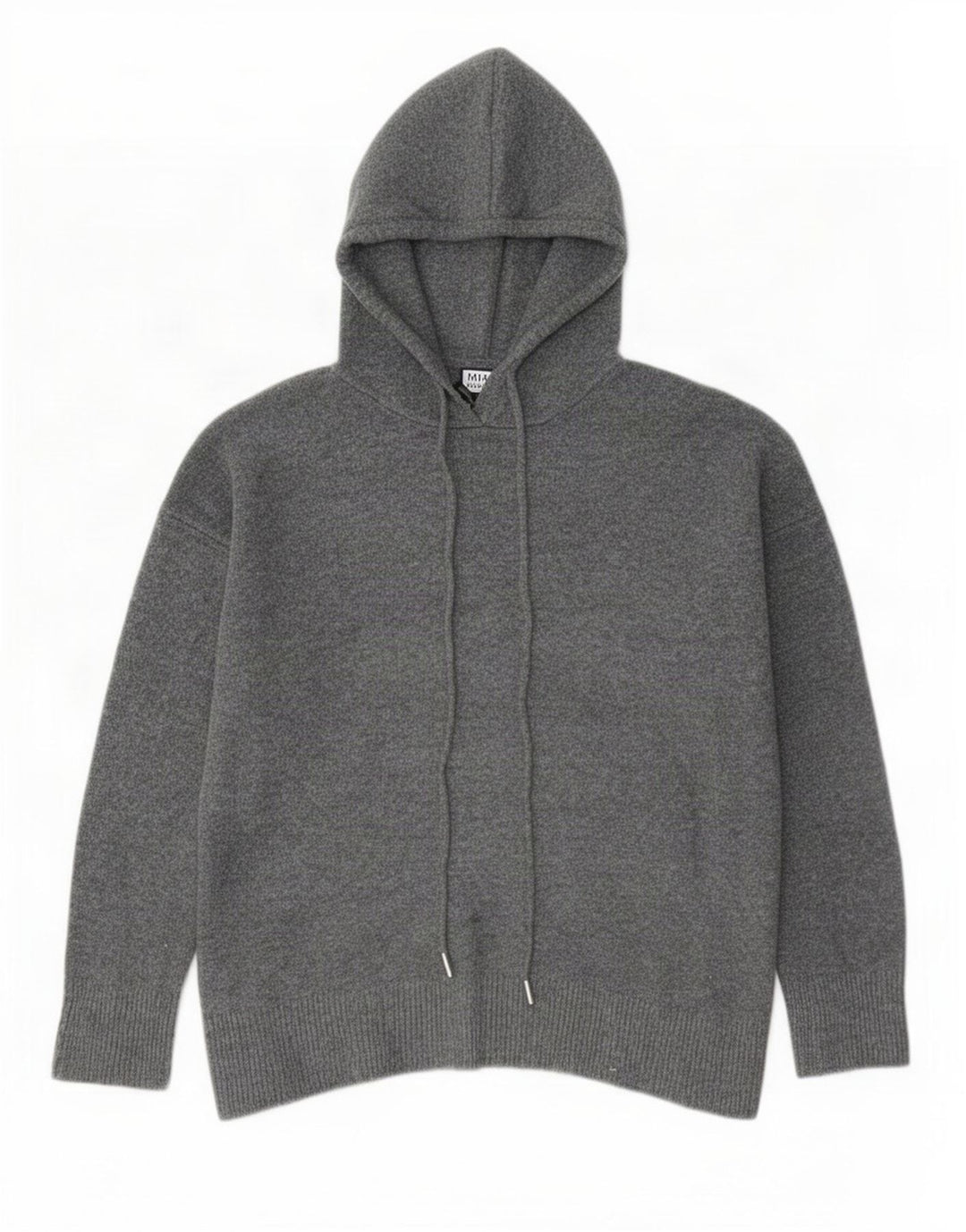 Zara oversize sweater med hætte til kvinder UK 10 Lille grå polyester