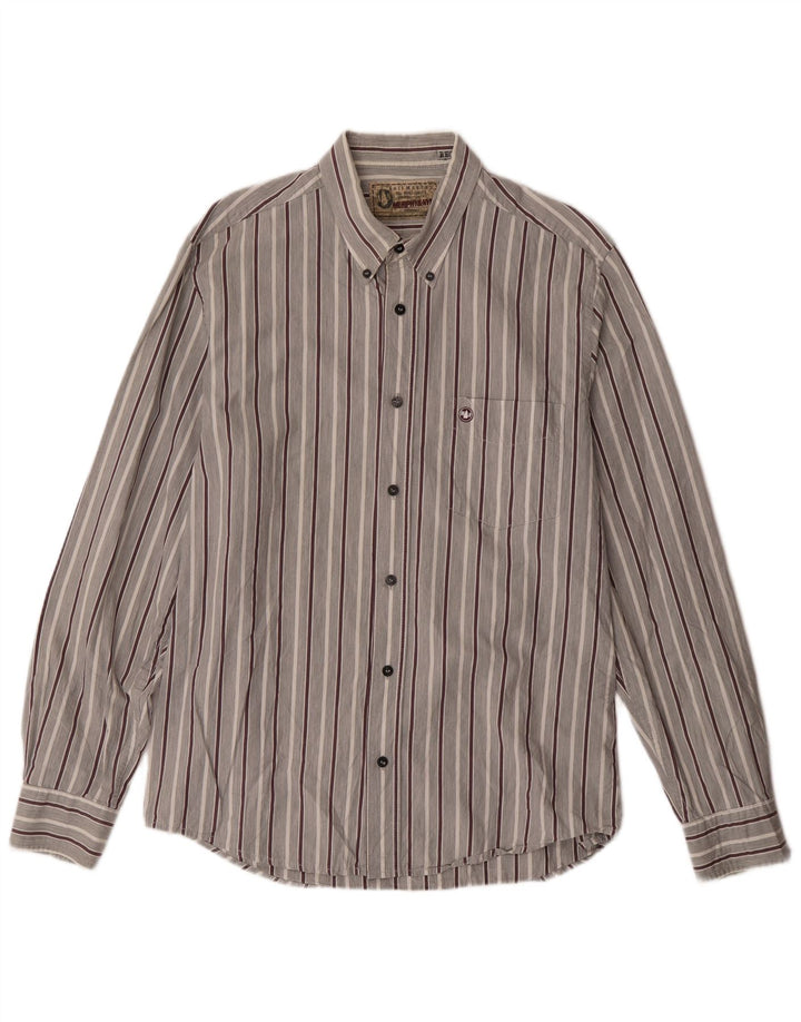 Murphy & Nye Herre Regular Fit Shirt XL Gråstribet