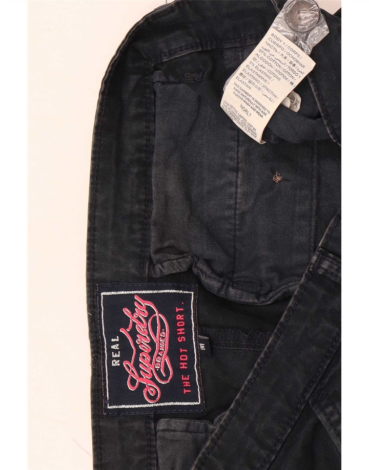 Superdry Chino-shorts til kvinder Medium W32 sort bomuld
