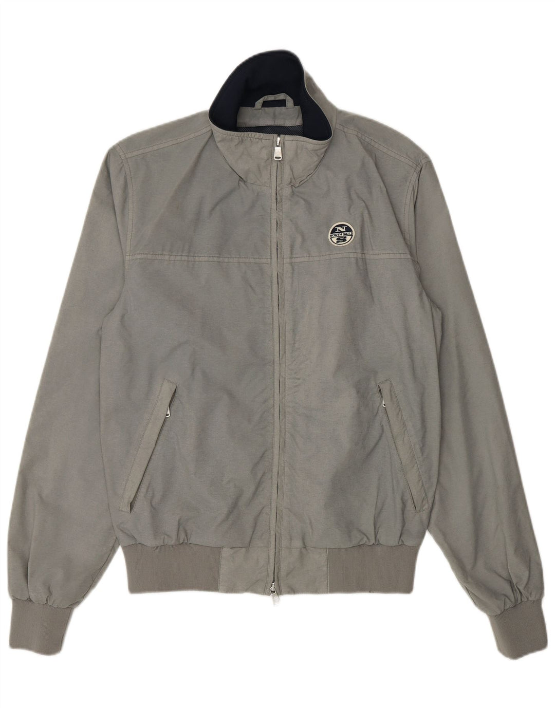 North Sails Herre Bomber Jacket UK 38 Medium Grå Nylon