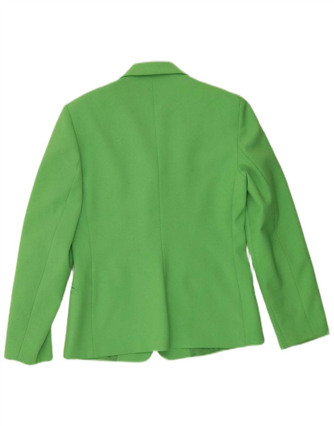 Benetton Dame 3 Button Blazer Jacket IT 42 Medium Green Polyester