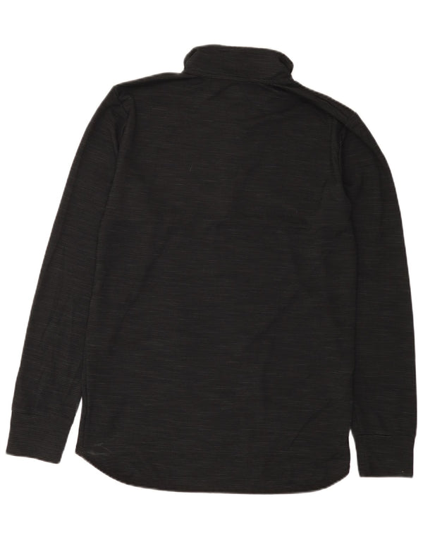 New Balance Herre Zip Neck Pullover Træningsdragt Top Medium Sort Polyester