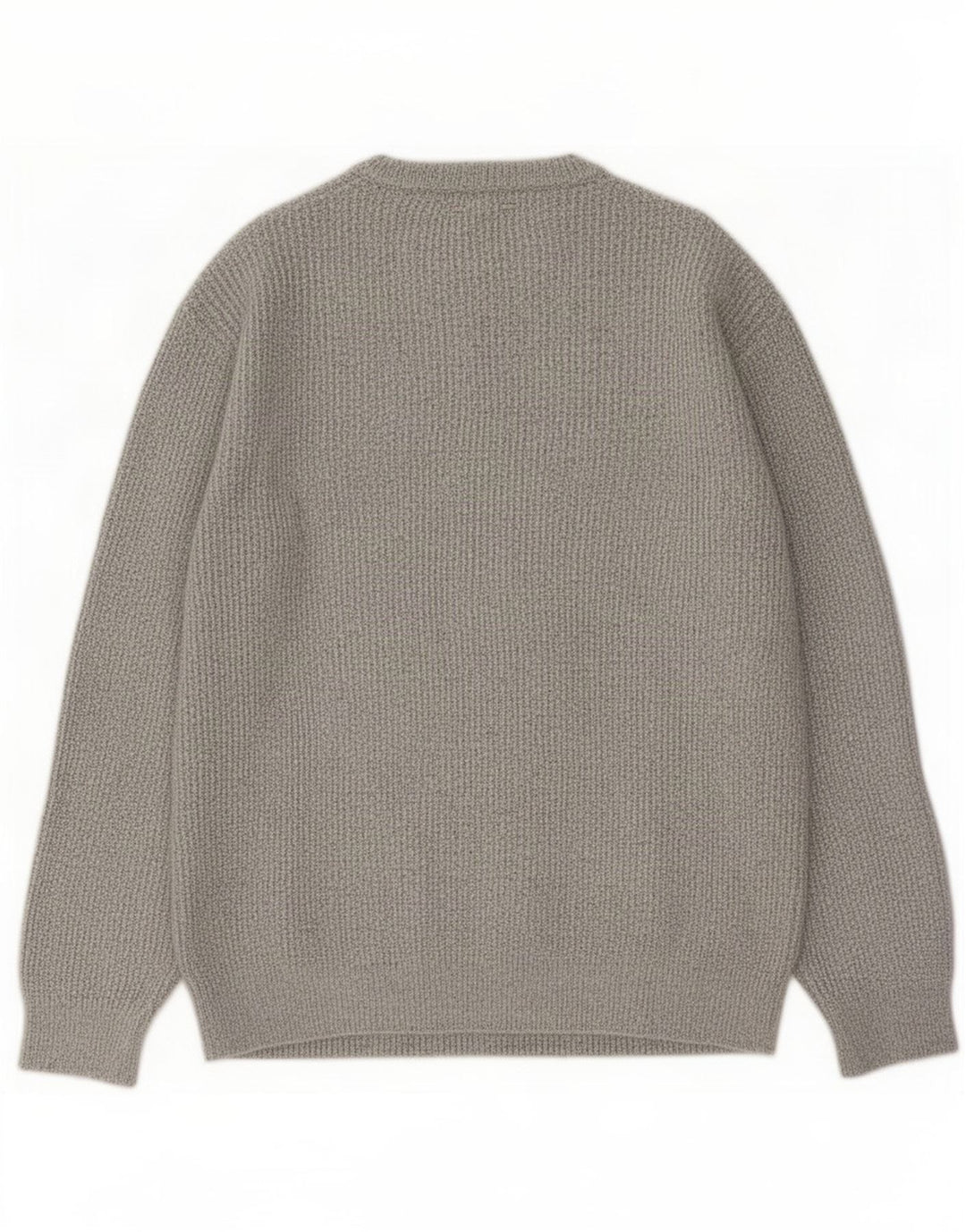 Marks & Spencer Herre sweater med rund hals, stor grå polyamid