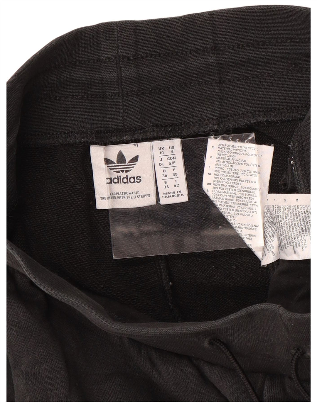 ADIDAS træningsdragt til kvinder Joggers UK 10 Small Black Polyester