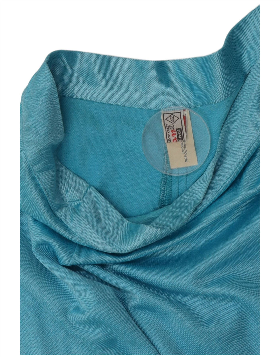 Vintage kvinders blyantnederdel IT 42 Medium W26 blå bomuld