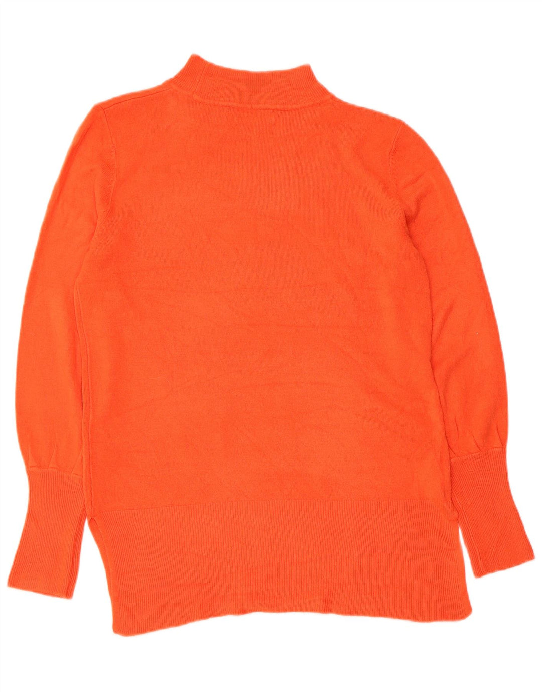 Marks & Spencer Dame Turtle Neck Jumper Sweater UK 14 Medium Orange