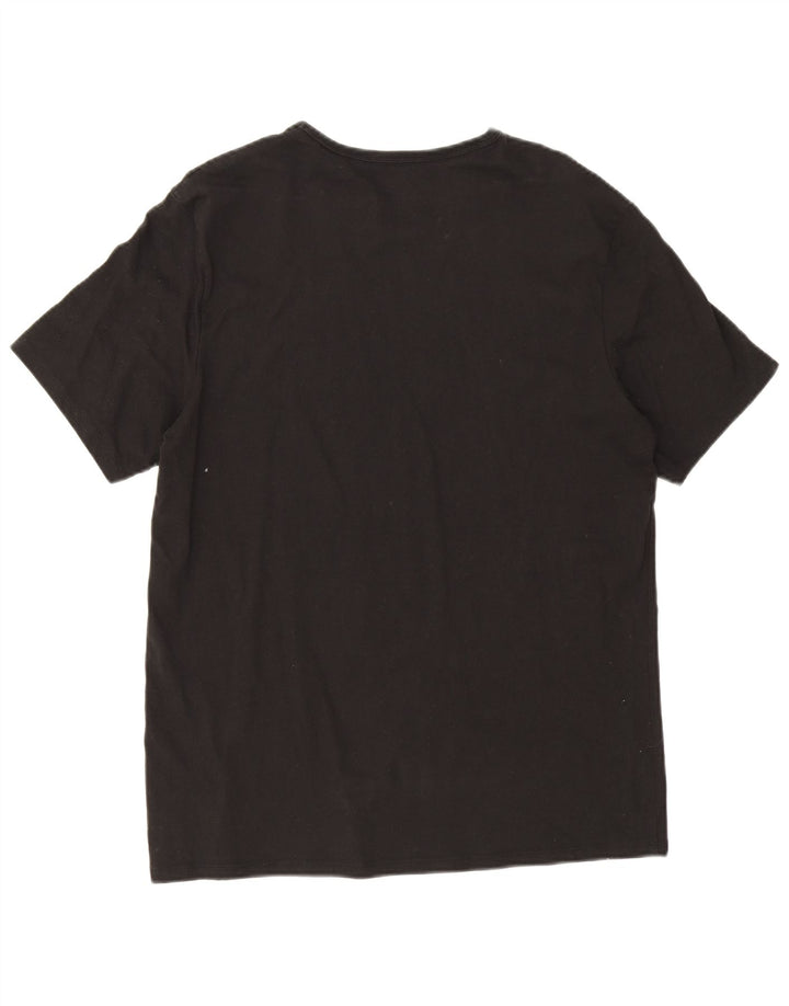 Calvin Klein Herre Grafisk T-Shirt Top Stor Sort
