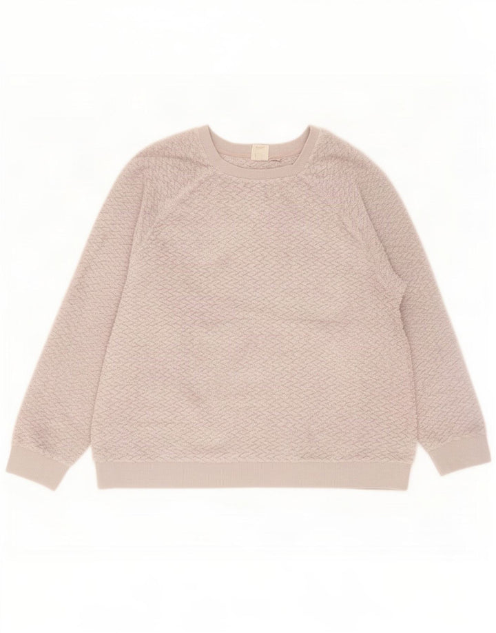 John Lewis Dame Oversized Fleece Jumper UK 14 Medium Grey Polyester
