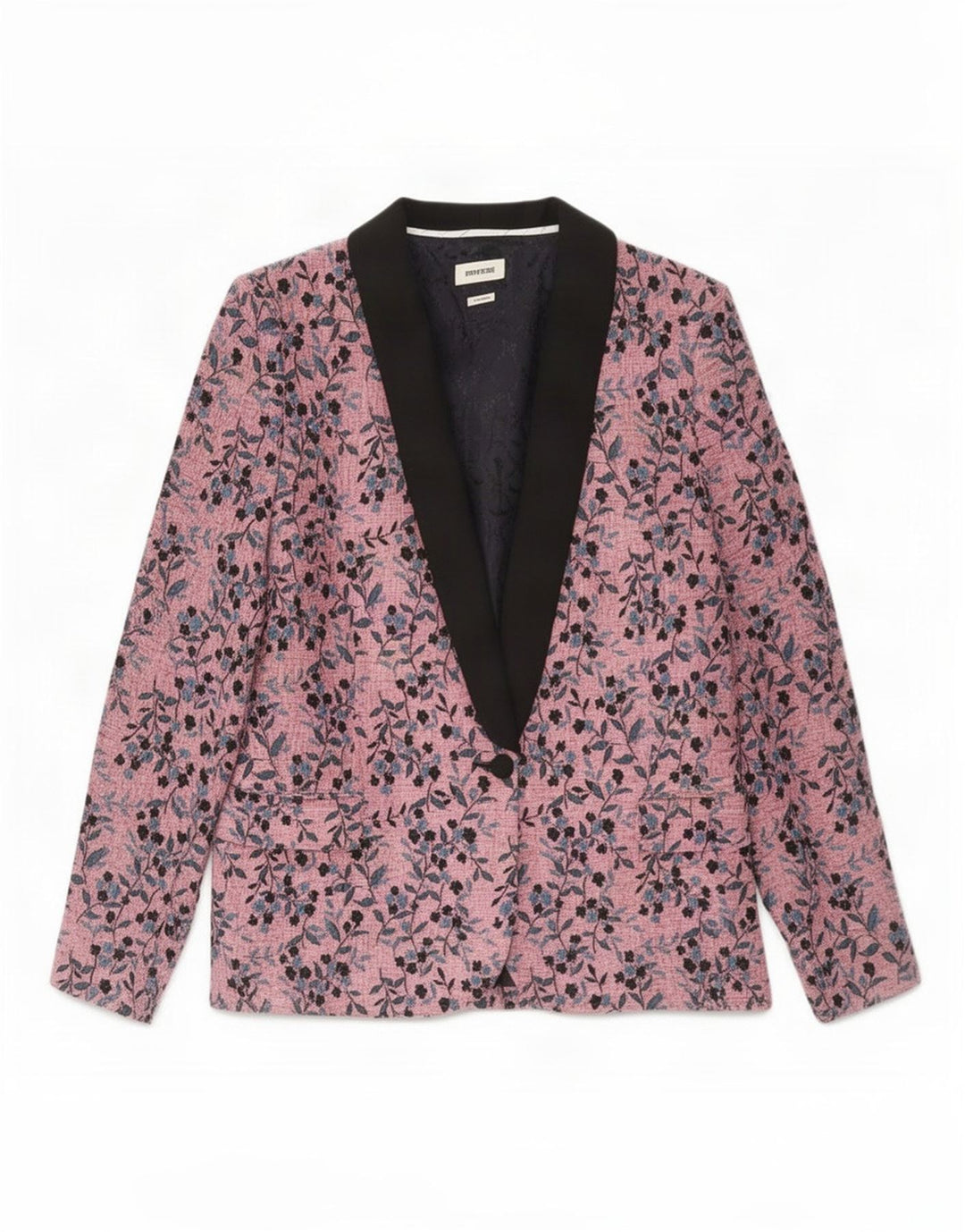 ZADIG & VOLTAIRE Blazerjakke til kvinder EU 40 Medium Pink Floral Designer
