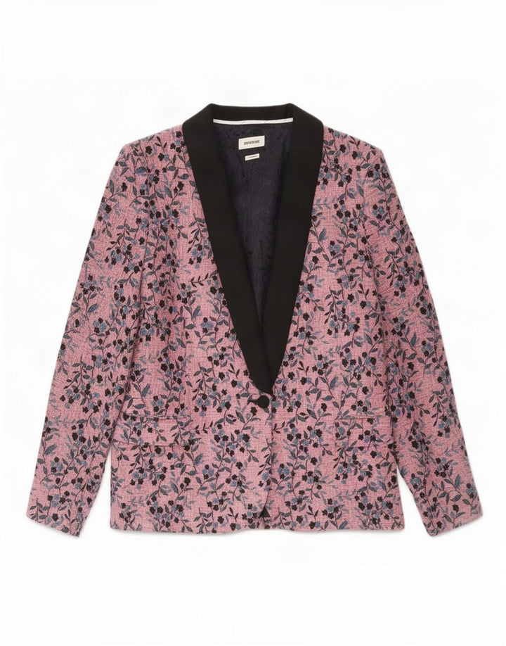 ZADIG & VOLTAIRE Blazerjakke til kvinder EU 40 Medium Pink Floral Designer