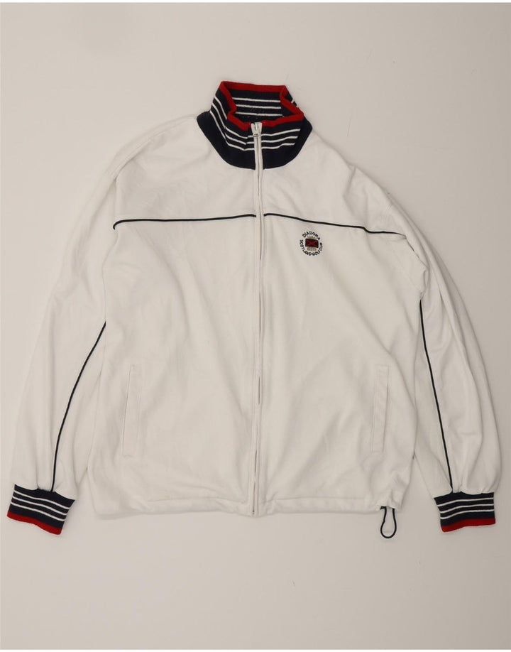 Diadora Herre Bomber Jacket UK 40 Large White Polyester