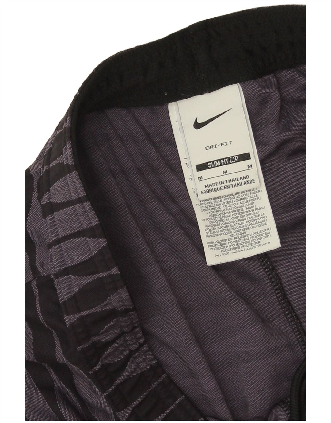 Nike Slim Sportshorts til mænd Medium Lilla Geometrisk Polyester